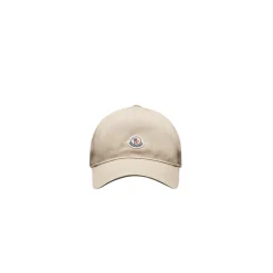 Beige Moncler Logo Baseball Cap Hodeplagg -LINDA FARROW butikk 286a27793a11baa3070e264a52b9e703