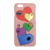 Dolce & Gabbana Pink Leather Heart Crystal Phone Case -LINDA FARROW butikk 3ff1293d5425f7979a1f48ba6ef7f7ee