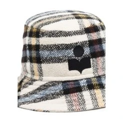 Isabel Marant Etoile Haley Check Hat -LINDA FARROW butikk 64690591f9d090efc35441677d44ba30